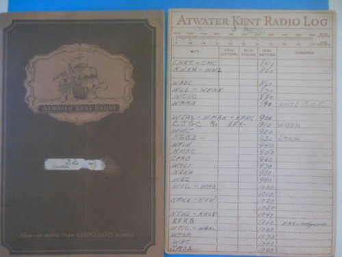 Atwater Radio Catalog 1927 / Atwater Kent Radio Log (1929)