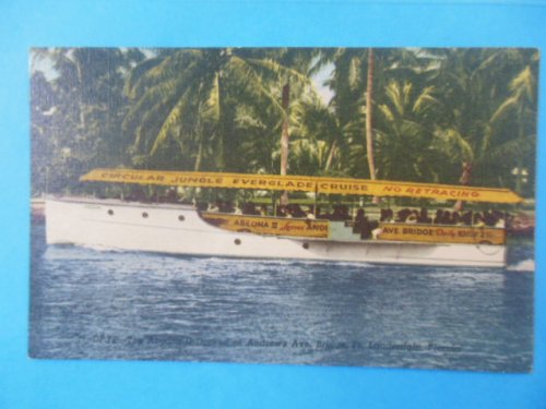 Postcard The Abeona II Docked on Andrews Ave. Fort Lauderdale, Florida