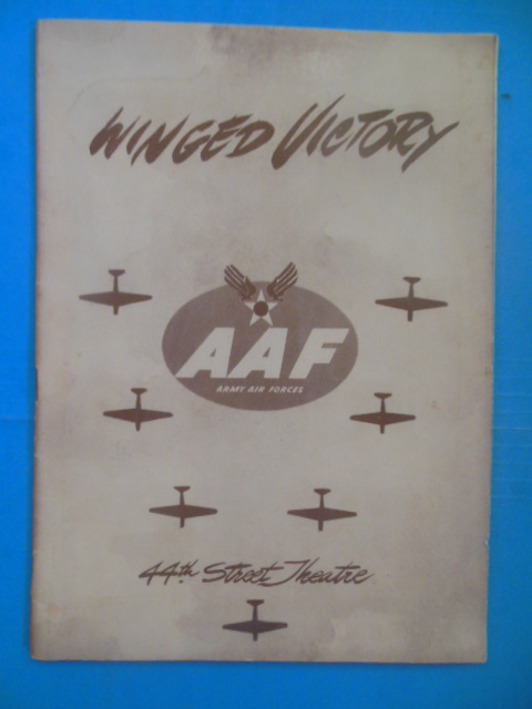 Winged Victory 44th Street Theatre Playbill 1944 (Red Buttons)