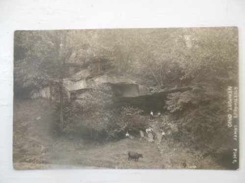 Real Photo Postcard Greenwood's Lower Place, Newport, Ohio