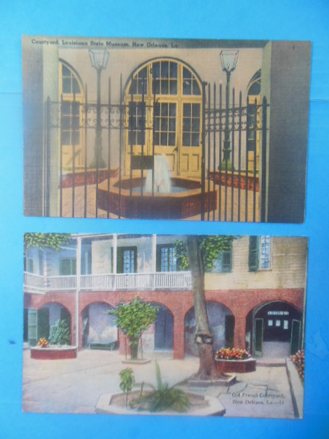 Postcards: Courtyards of New Orleans Old French Courtyard. Courtyard Louisiana State Museum