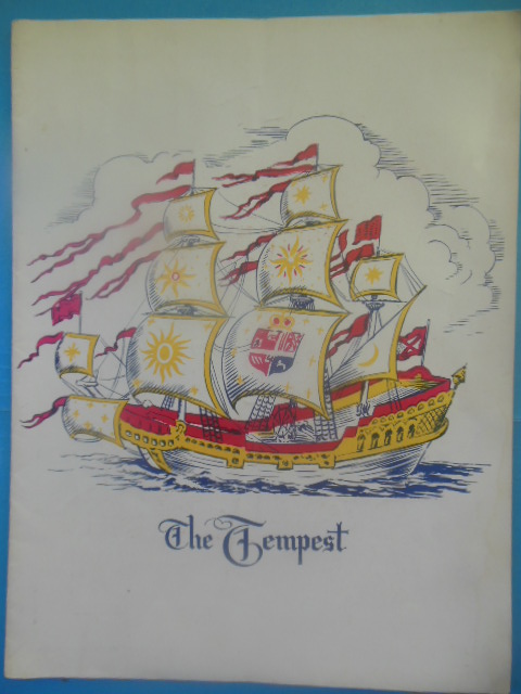 The Tempest Theater Souvenir (Vera Zorina, Canada Lee, Arnold Moss