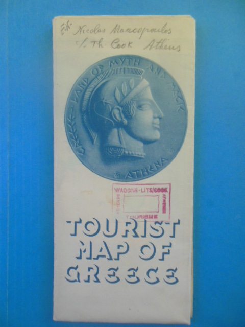 Tourist Map of Greece (Very Large, 1952)