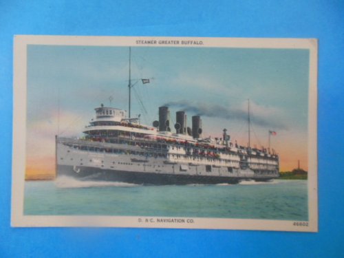 Postcard Steamer Greater Buffalo