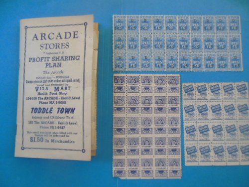 Cleveland, Ohio Arcade Stores Savings Stamps (1950's)