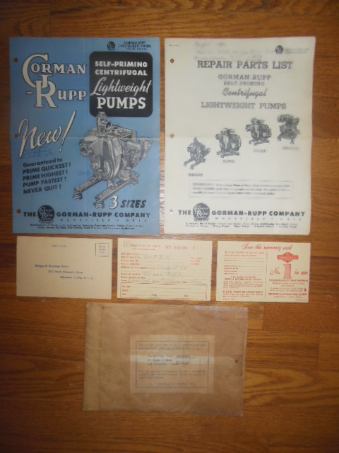 Gorman Rupp Company Lightweight Pumps (circa 1956)