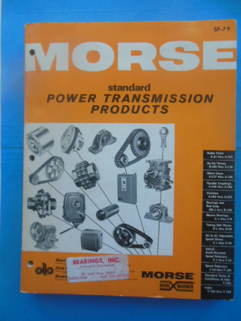 Morse Standard Power Transmission Products Catalog (1979)