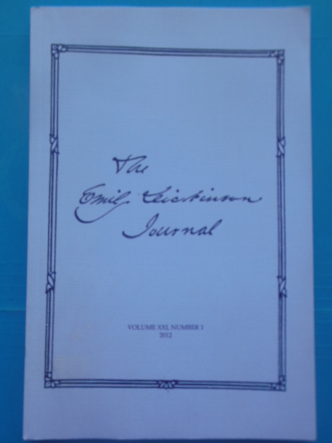 The Emily Dickinson Journal (Volume XXI, Number 1, 2012)