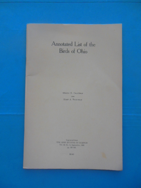 Annotated List of the Birds of Ohio (1968)