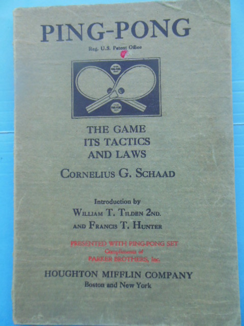 Ping Pong The Game and its Tactics and Laws (1930)