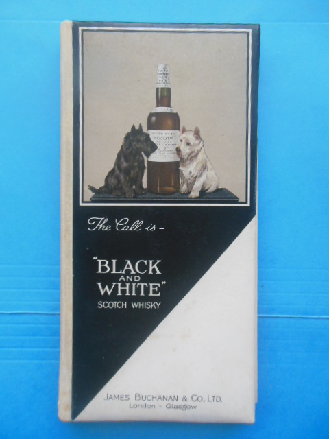 Black and White Scotch Whiskey Bridge Tally Tablet
