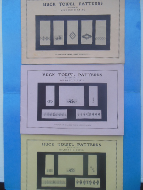 Huck Towel Patterns (Third, Fourth and Fifth Series 1950)