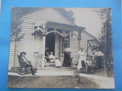 Photograph Taylorsville, Indiana Family On the Porch 1909