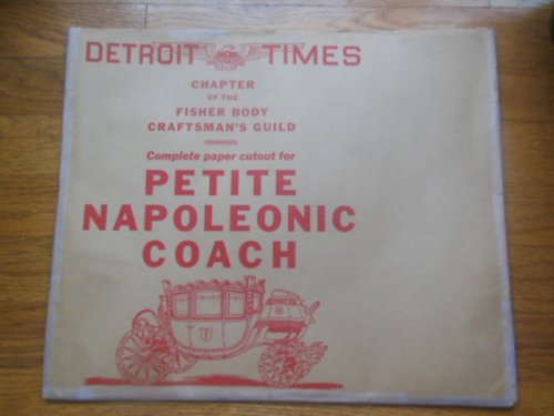 Chapter Fisher Body Craftsman's Guild Complete Paper Cutout for Petite Napoleon Coach