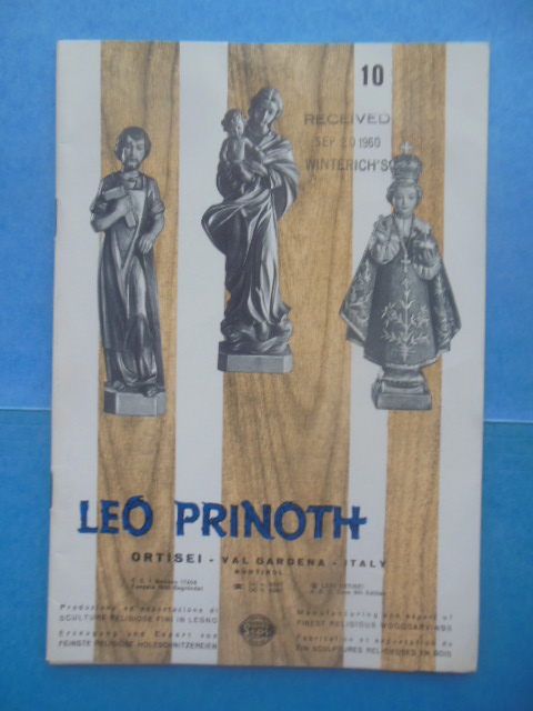 Leo Prinoth Finest Religious Woodcarvings (1959)