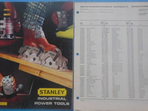 Stanley Industrial Power Tools Catalog No. 376 (1976 with price list)