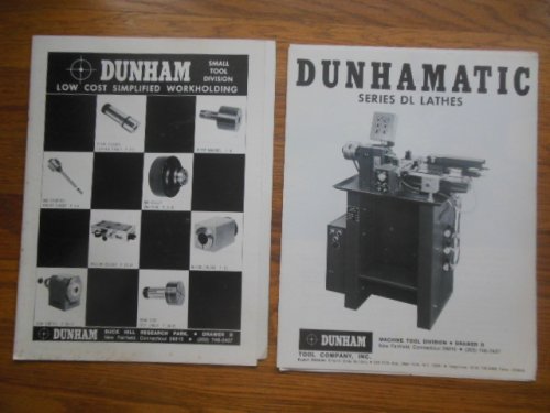 Dunham Tool Company Catalogs: Dunham Small Tool Division, Dunhamatic Series DL Lathes (1975-76)