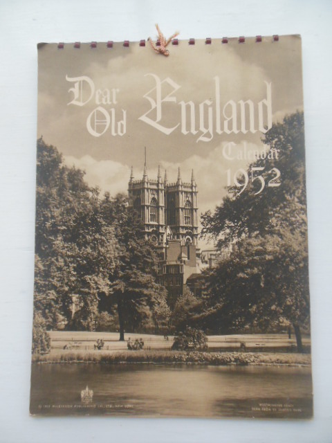 Dear Old England Calendar 1952