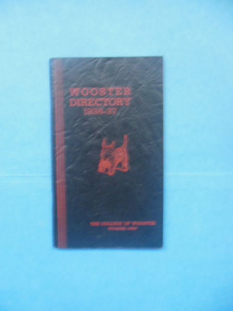 Directory The College of Wooster 1936-37