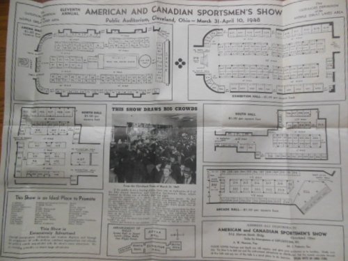 Poster: Eleventh Annual American and Canadian Sportsmen's Show Cleveland, Ohio 1948