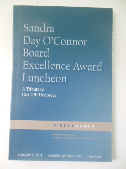 Sandra Day O'Connor Board Excellence Award Luncheon: A Tribute to 2011 Honorees (Direct Women)