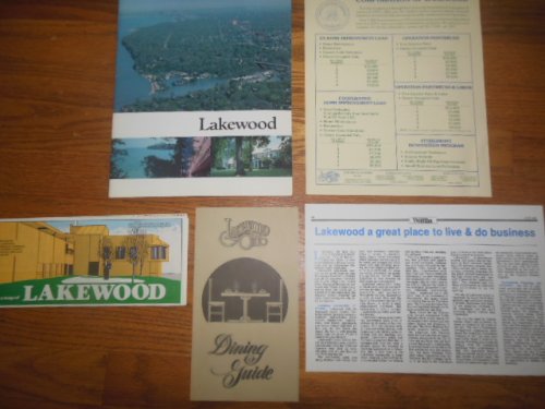 Lakewood, Ohio Information Folder With Map and Ephemera (circa 1986)