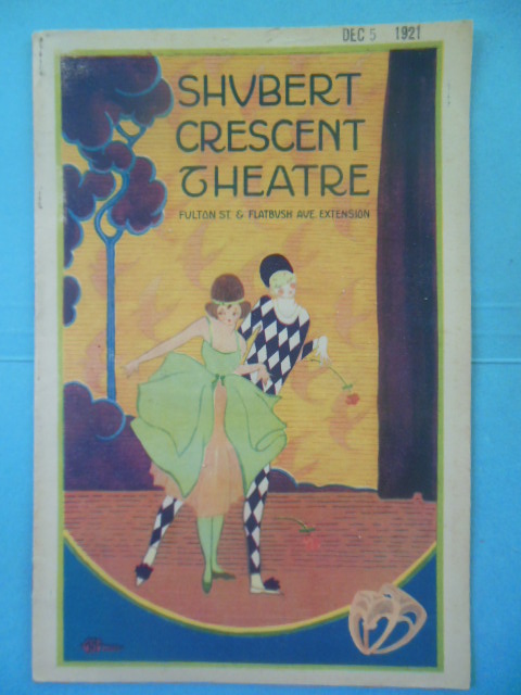 Shubert Crescent Theatre Program Brookyln, New York (1921)