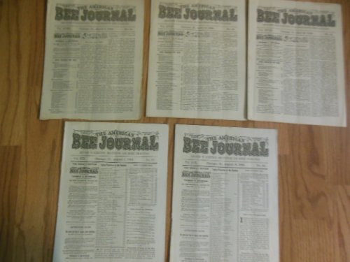The American Bee Journal (10 Issues 1882-1884)