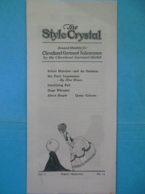 The Style Crystal Issued Monthly for Cleveland Garment Saleswomen (1922)