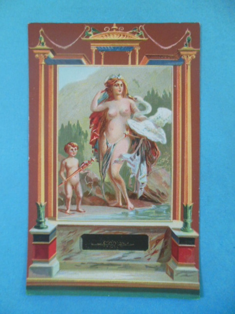 Postcard Pompeii; Leda and the Swan