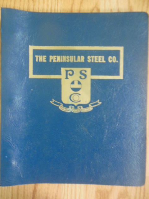 The Peninsular Steel Company: Fine Tool Steels -- 21 Brochures in a Binder