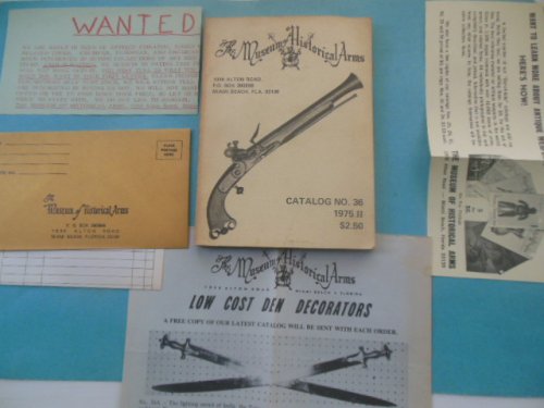 The Museum of Historical Arms Catalog No. 36 (ephemera laid-in)