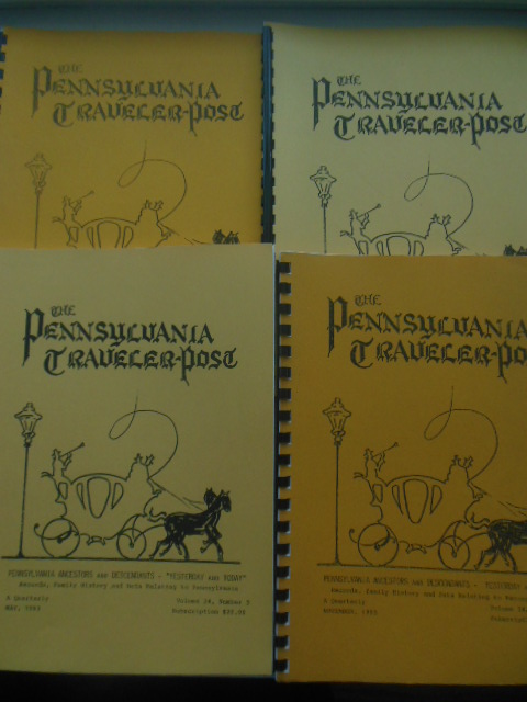 The Pennsylvania Traveller-Post 4 Issues, Full Run Genealogy, 1993