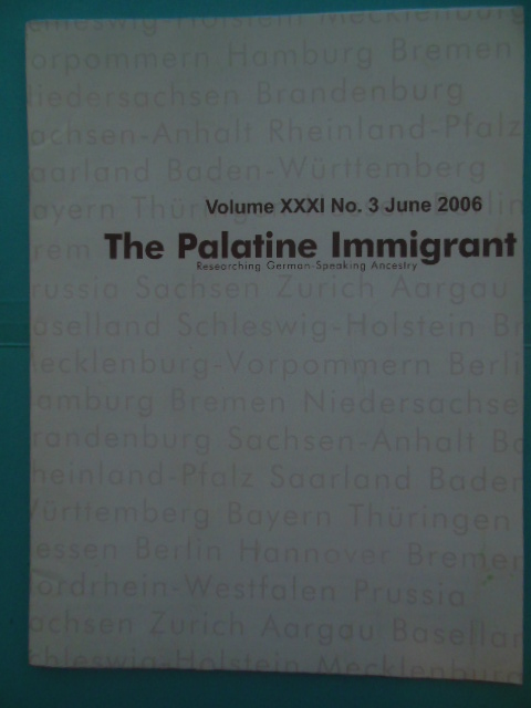 The Palatine Immigrant June 2006