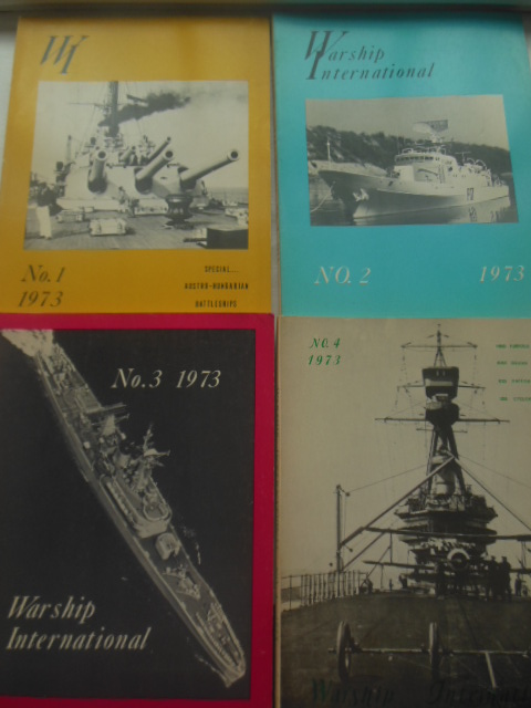 Warship International Magazine 1973 Full Run Four Issues