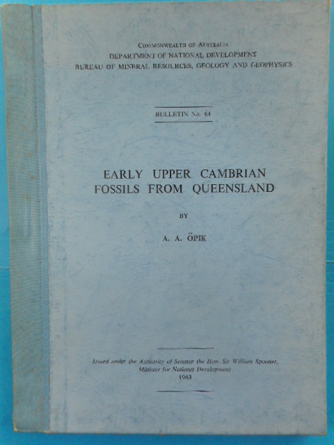 Early Upper Cambrian Fossils From Queensland, 1963