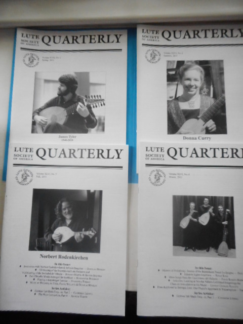 Lute Society of America Quarterly Magazine FULL RUN 2010-11-12 12 ISSUES