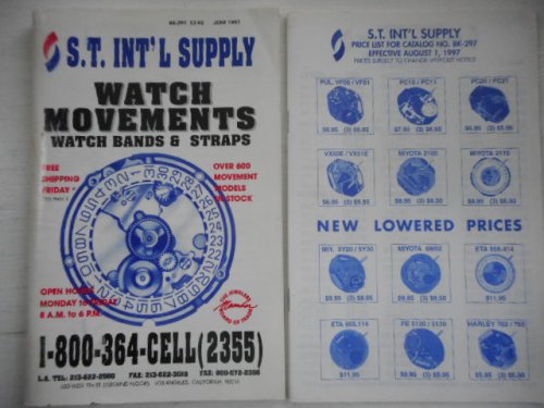 S.T. International Supply.Watch Movements. Watch Bands and Staps. Catalog BK-297. June 1997
