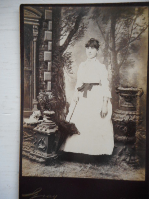 Pretty Girl in a Gallery Garden