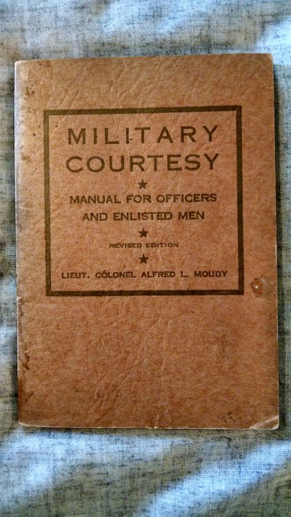 MILITARY COURTSEY MANUAL FOR OFFICERS AND ENLISTED MEN