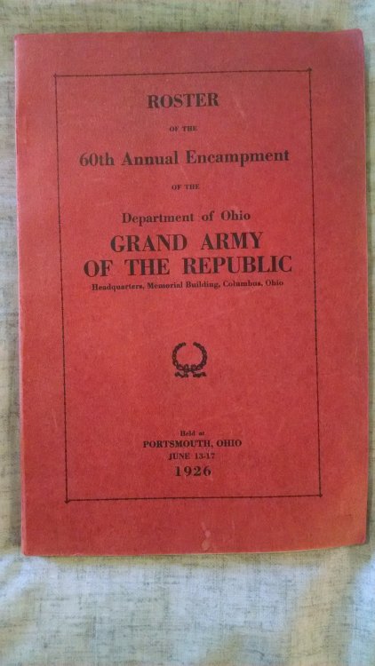ROSTER OF THE 60TH. ANNUAL ENCAMPMENT OF THE GRAND ARMYOF THE REPUBLIC