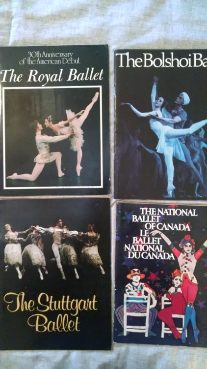 6 BALLET COMPANY SOUVENIR PROGRAMS
