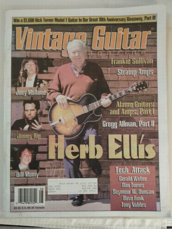 VINTAGE GUITAR MAGAZINE AUG 1996
