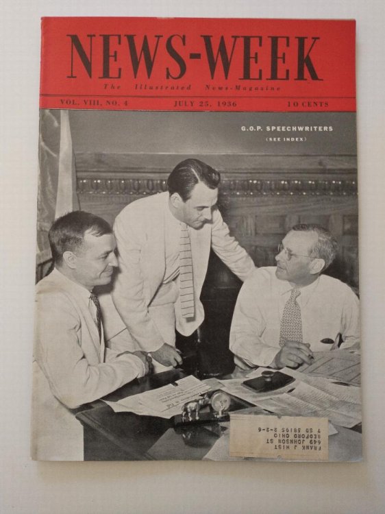 NEWS - WEEK VOL VIII NO 4 JULY 25 1936