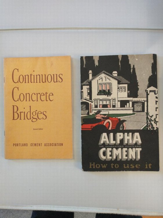 CONTINUOUS CONCRETE BRIDGES ALPHA CEMENT HOW TO USE IT [ 2 BOOKS ON CONSTRUCTION WITH CEMENT ]