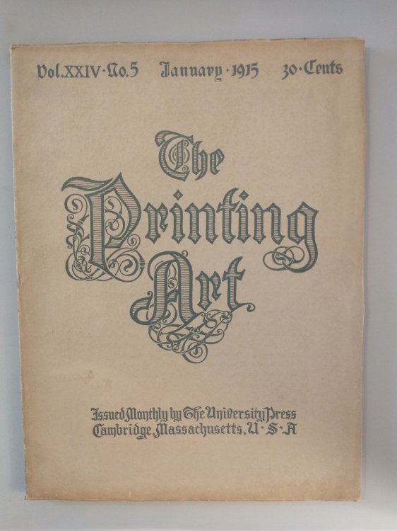 THE PRINTING ART JANUARY 1915 VOL 24 NO 5