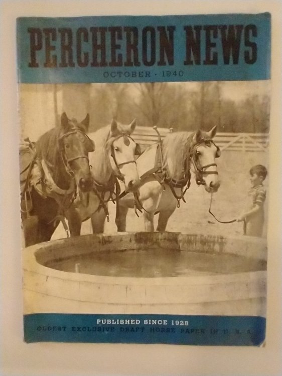 PERCHERON NEWS OCT 1940