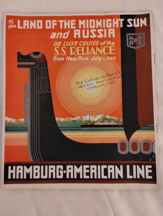 TO THE LAND OF THE MIDNIGHT SUN AND RUSSIA DE LUXE CRUISE OF THE SS RELIANCE FROM NEW YORK JULY 1 1933