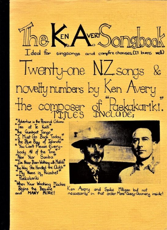 The Ken Avery Songbook: Twenty-one N.Z. Songs & Novelty numbers