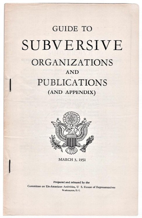 Guide to Subversive Organizations and Publications